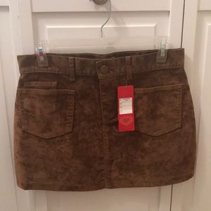 Brown Mini Skirt